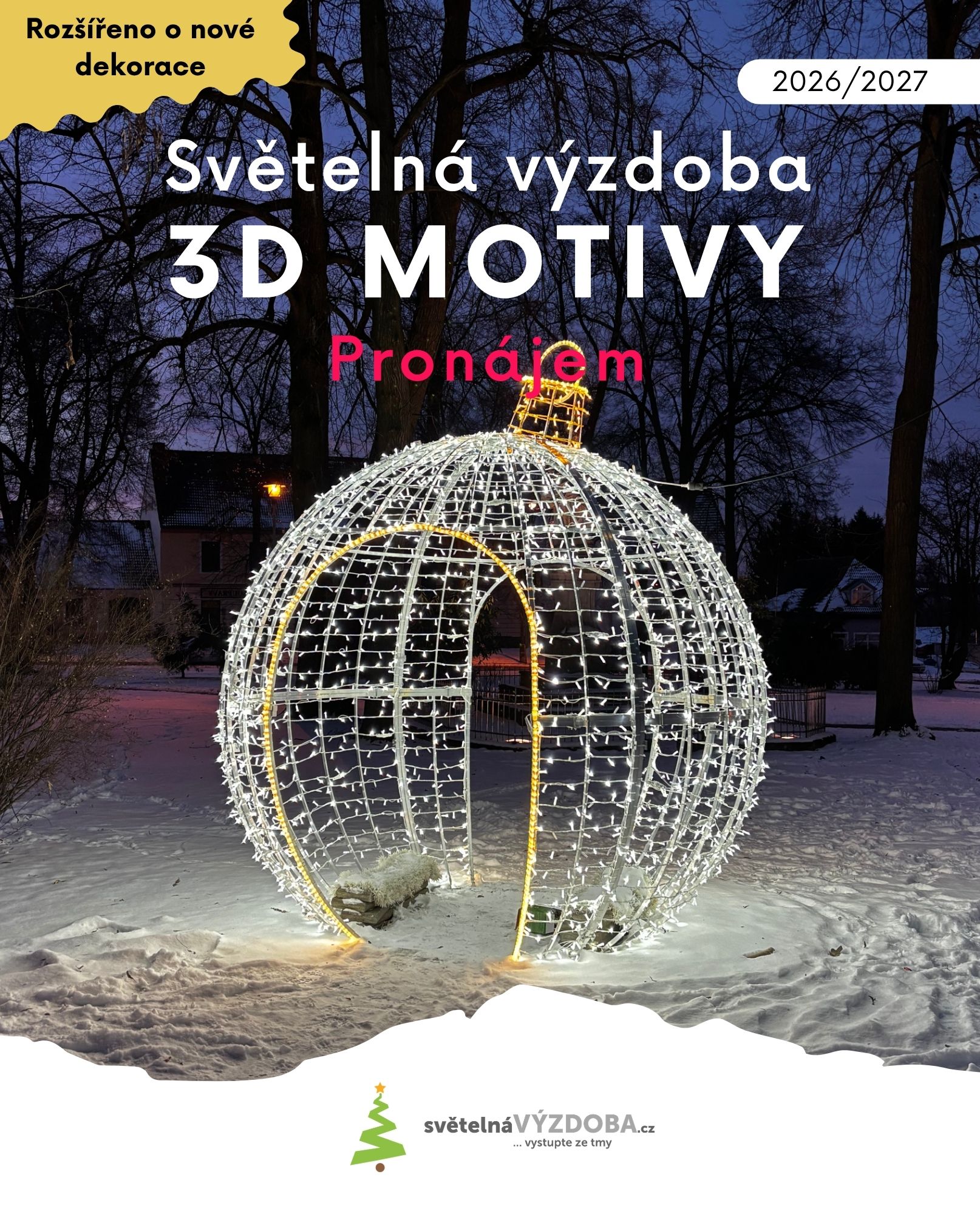 Katalog 3D dekorací k pronájmu